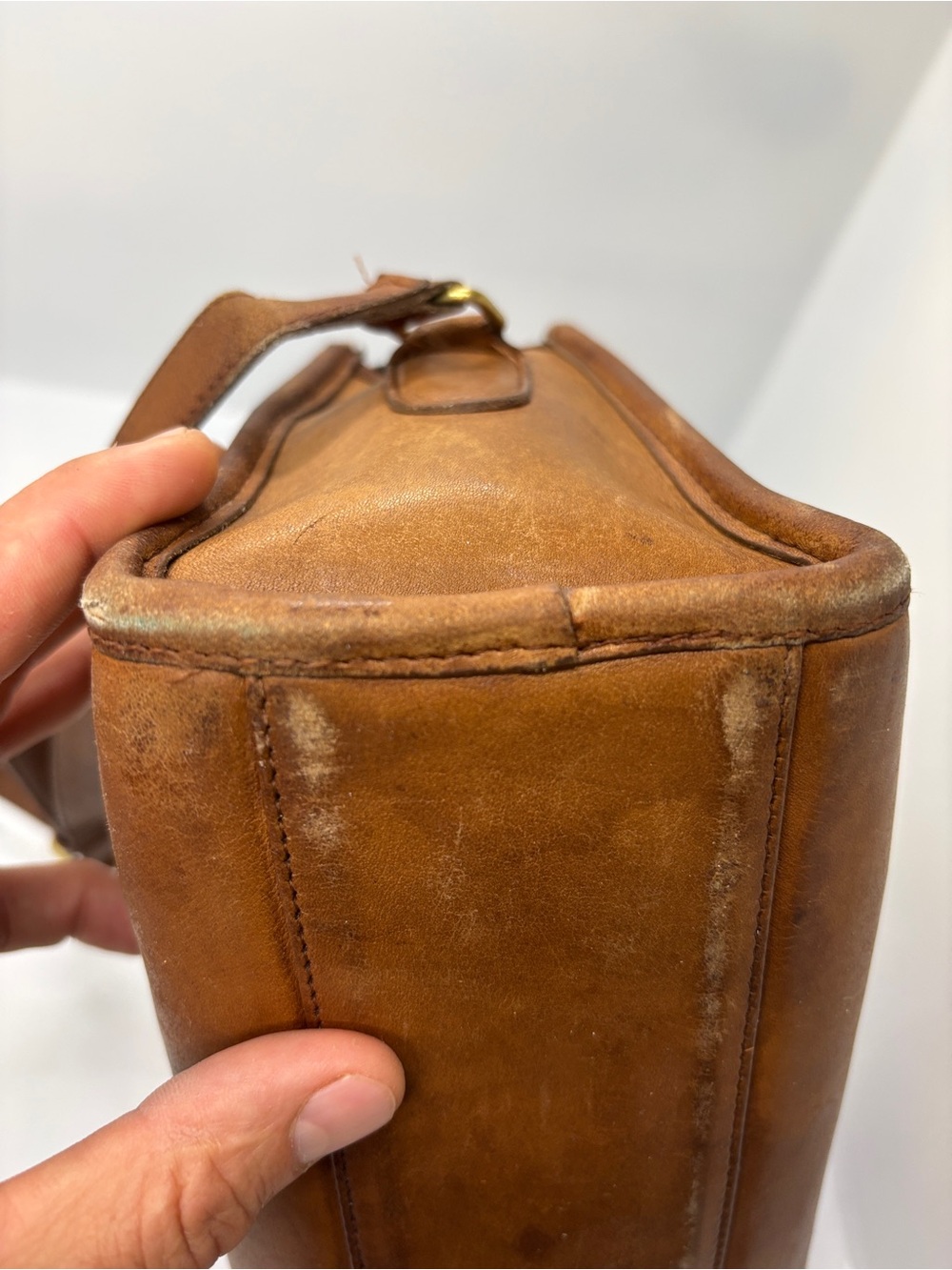 Vintage Coach 701-7336 Brown Leather Crossbody Bag - Picture 9 of 15